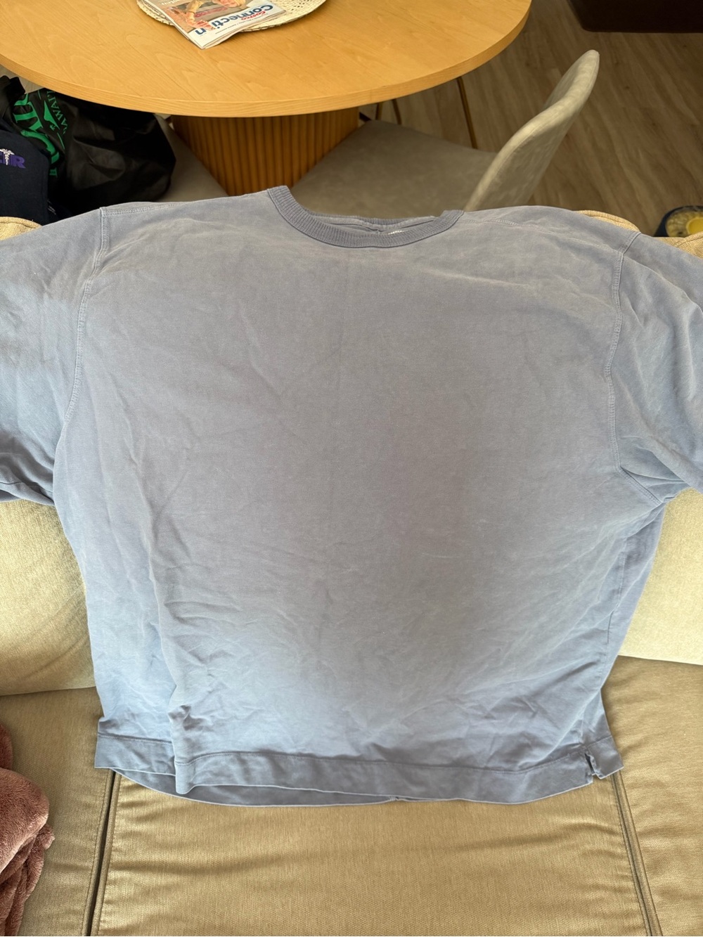 Abercrombie & Fitch Short Sleeve essentials Tee in Washed Blue